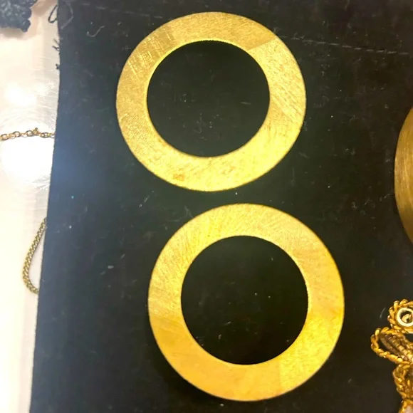 Sheila Fajl gold brushed earrings - Picture 1 of 5